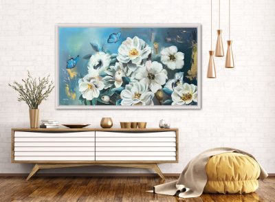 تابلو‌ Butterfly and flowers - Image 3