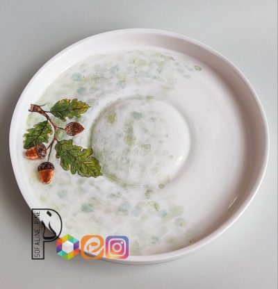 ظرف سرامیکی طرح برجسته