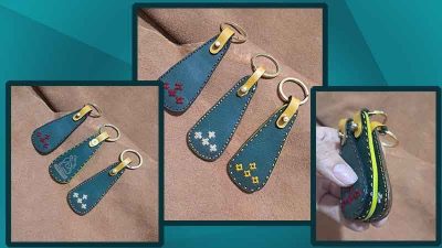 جاسویچی تبلیغاتی چرم طبیعی